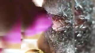 Black Teens Plays with Toy up Close