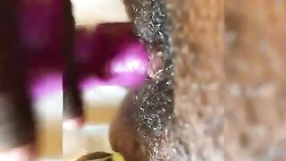 Black Teens Plays with Toy up Close