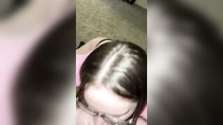 18 Year Old Deep Throat’s big black cock Smokes Blunt