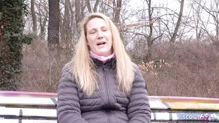 GERMAN SCOUT - CURVY BBW milf SABRINA PICKUP AND HARD
