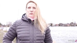 GERMAN SCOUT - CURVY BBW milf SABRINA PICKUP AND HARD