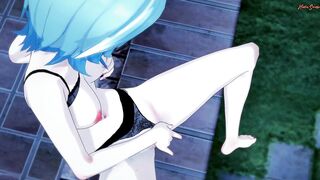 Eula Finger Fuck herself and having a Squirting Orgasm - Genshin Impact Animated
