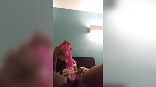 BOOMBOOM BETTY PLAYS WITH HER JACK RABBIT AND MAKES HERSELF SQUIRT!!!!