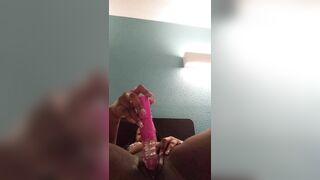 BOOMBOOM BETTY PLAYS WITH HER JACK RABBIT AND MAKES HERSELF SQUIRT!!!!