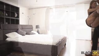 BLACK4K. Mistress cant wait for her man to shove his