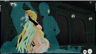 [CM3D2] RWBY Animated - Yang Xiao Big Aggressively Gangbanged after Losing a