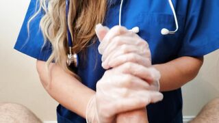 Nurse Relieving Patient's Dick
