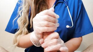 Nurse Relieving Patient's Dick