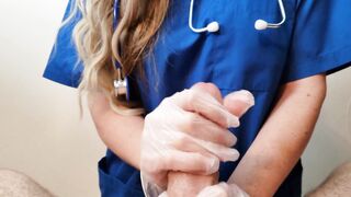 Nurse Relieving Patient's Dick
