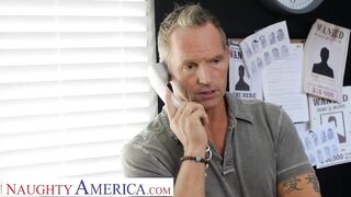 Erotic America - Kayley Gunner Fucks Detective London at the Police Station
