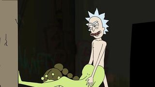 Rick Gets Lucky after a Schwifty Party (WITH SOUND)