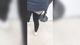 Step Cougar went to the Supermarket with a Dildo on the Remote
