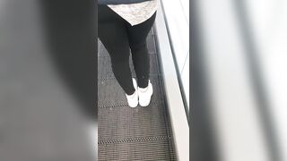 Step Cougar went to the Supermarket with a Dildo on the Remote