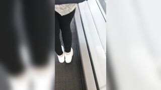 Step Cougar went to the Supermarket with a Dildo on the Remote