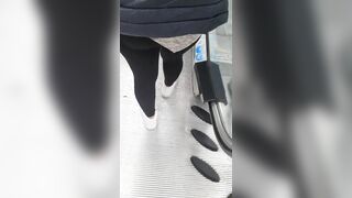 Step Cougar went to the Supermarket with a Dildo on the Remote