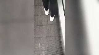 Step Cougar went to the Supermarket with a Dildo on the Remote