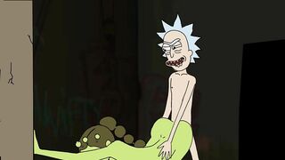 Rick and Morty: Rick Gets Lucky after a Schwifty Party (WITH SOUND)