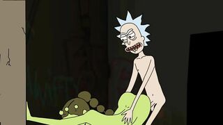 Rick and Morty: Rick Gets Lucky after a Schwifty Party (WITH SOUND)