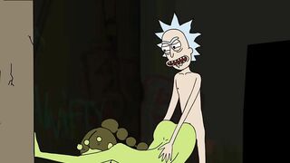 Rick and Morty: Rick Gets Lucky after a Schwifty Party (WITH SOUND)