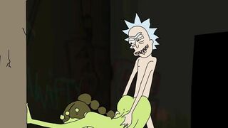 Rick and Morty: Rick Gets Lucky after a Schwifty Party (WITH SOUND)