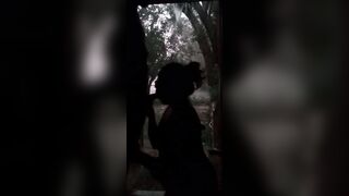 Fucking while Raining with the Door Open Outdoor Hard Throat Nailed