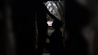 Fucking while Raining with the Door Open Outdoor Hard Throat Nailed