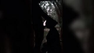 Fucking while Raining with the Door Open Outdoor Hard Throat Nailed