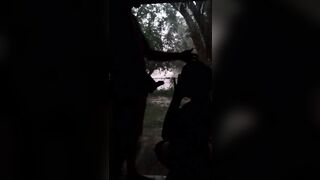 Fucking while Raining with the Door Open Outdoor Hard Throat Nailed