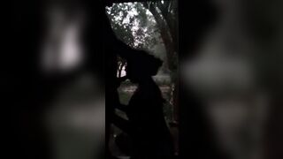 Fucking while Raining with the Door Open Outdoor Hard Throat Nailed
