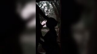 Fucking while Raining with the Door Open Outdoor Hard Throat Nailed