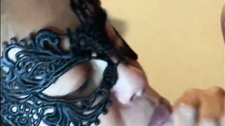 Filipina milf Blows BWC and Takes a Mouth Load of Cum.