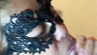 Filipina milf Blows BWC and Takes a Mouth Load of Cum.