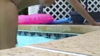 Goddess Amateurs having Fun inside their Pool Fun Experience