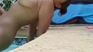 Goddess Amateurs having Fun inside their Pool Fun Experience
