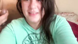 Hispanic Stepsister gets what she wants! La Paisa gets facial