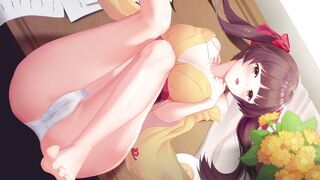 Animated Uncensored / Horny Goddess Loves when her Friend Fucks Rough Сuckold