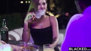 BLACKED Young Eurobabe gets her fill of bbc on vacay