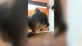 Make up Oral Sex Turns in Face Fucking until i Cum down her