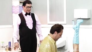 Parody 3 Way into the Restroom Voyeurism just to Feel