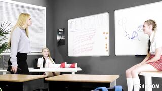 Detention turns in dyke three-way with Sarah Vandella, Lily Larimar