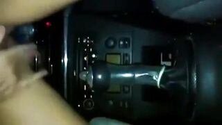 My Wifey Squirting on Gear Shift Stick