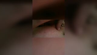Having Fun with my PIERCED Snatch Close up 