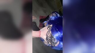 Fiance Blows Penis with Lipstick on