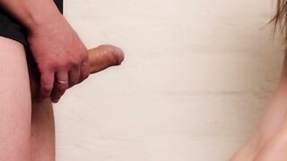 Turned On Cutie Wifey Blows my Penis Cum inside her Mouth Amateur Lovers