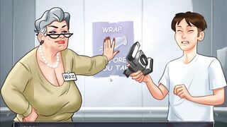SummerTimeSaga-Gilf Grandmother Gets Plowed by Boy