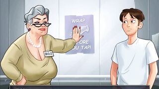 SummerTimeSaga-Gilf Grandmother Gets Plowed by Boy