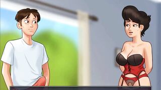 SummerTimeSaga-Older Dark Haired into Panties Snatch Jizzed.
