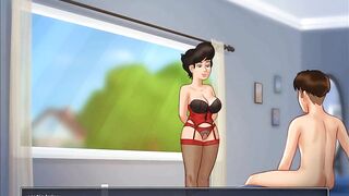 SummerTimeSaga-Older Dark Haired into Panties Snatch Jizzed.