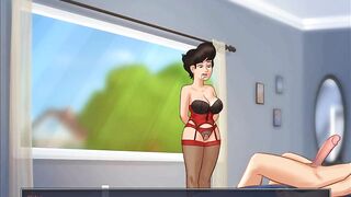 SummerTimeSaga-Older Dark Haired into Panties Snatch Jizzed.