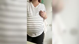 9 Months Pregnant Sfw Tease
